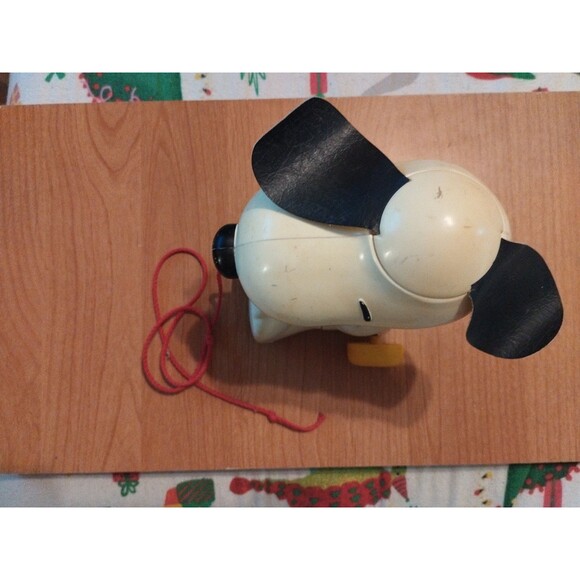 Vintage Snoopy And Woodstock Children's Pull Toy  1972 Head Turns When Pulled - Picture 5 of 7